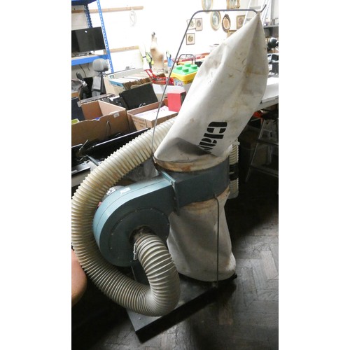 413 - A Clarke electric dust extractor with tubing