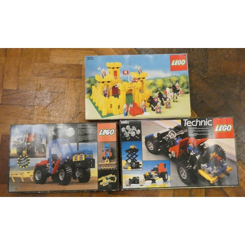 668 - Three Lego boxed models 375, 8859 & Technic 8860