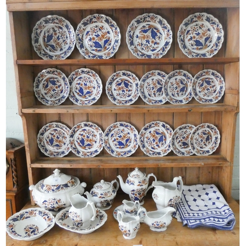 60 - A Booths Dovedale pattern part dinner service with tea pots comprising twenty-six pieces