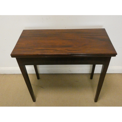 119 - A Georgian style mahogany fold-over top tea table, 32
