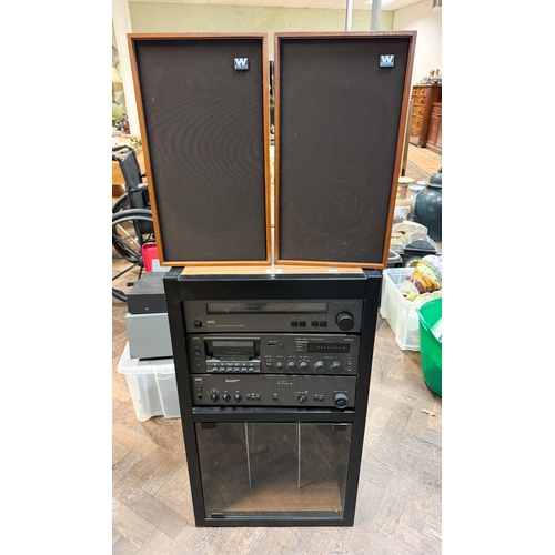 Vintage NAD - stacking hifi equipment, stereo tuner, cassette tape deck ...