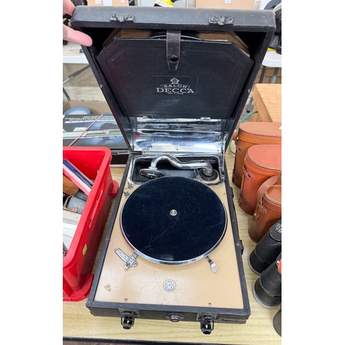 630 - A vintage Decca record player