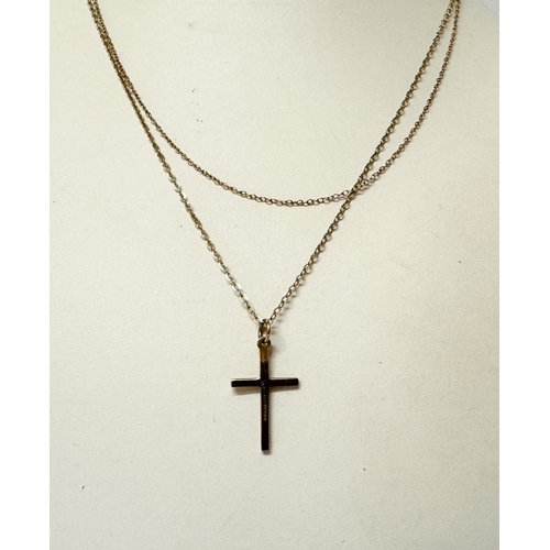 422 - 9ct rose gold fancy belcher link neck chain, 18