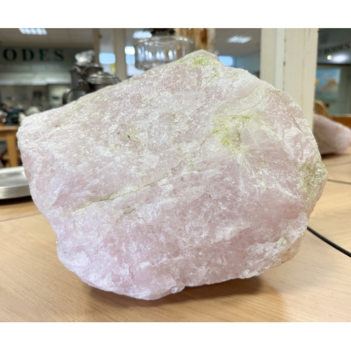 318 - A rose quartz boulder from Brazil, measuring 14