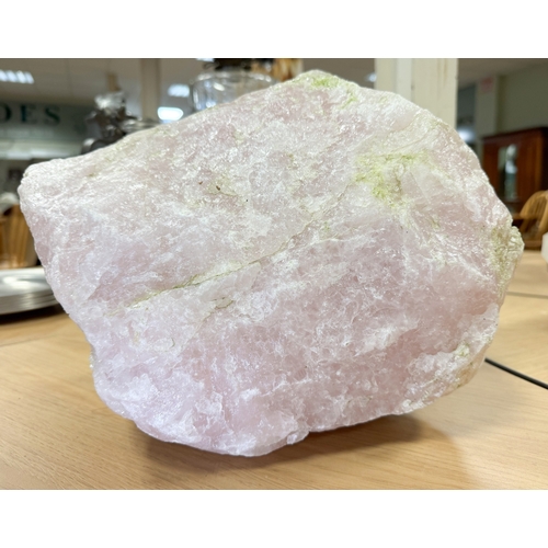 318 - A rose quartz boulder from Brazil, measuring 14