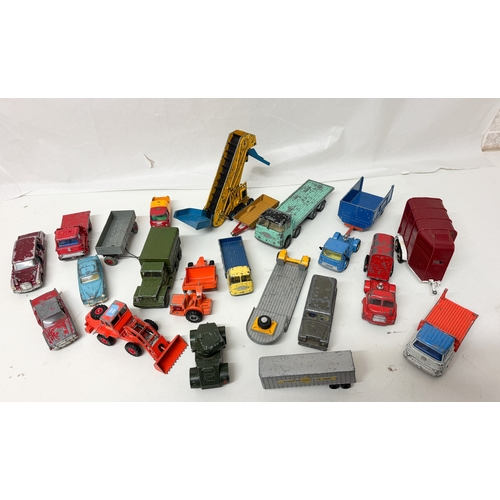 241 - A large quantity of vintage played with die cast toys to include Spot-on Triang toys and Corgi etc