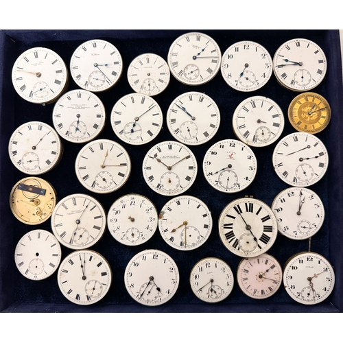 550 - A collection of vintage automatic watch and pocket watch movements to include J Hewitt of Coventry, ... 