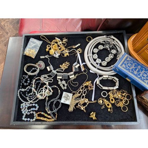 120 - Three jewellery boxes containing costume jewellery