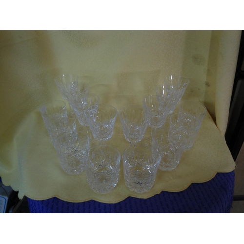 1009 - 8 x Waterford Crystal Wine Glasses (2 - Small Chipped)