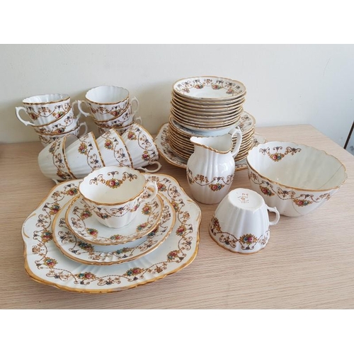 1014 - Collection of Vintage Royal Albert 'Crown China' England, incl: 2 x Cake Plates, 10 'Trios' of Cups,... 