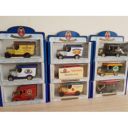 303 - Collection of 9 x Oxford Die Cast Model Vehicles