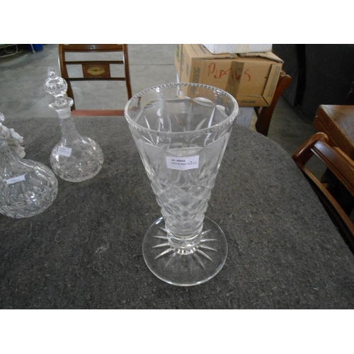 682 - Large Cut Glass Vase