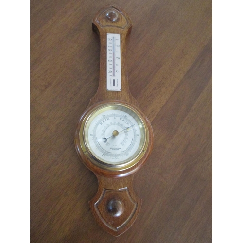 1034 - Oak Barometer