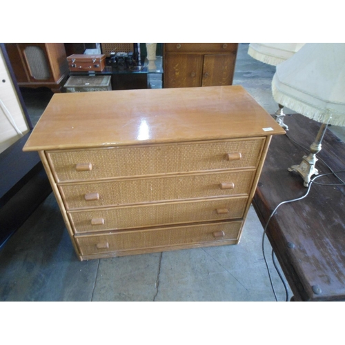 933 - Bamboo Chest of Drawers