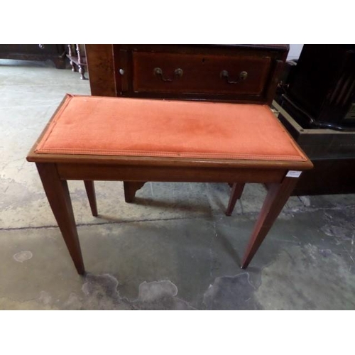 914 - Mahogany Edwarian Piano Stool