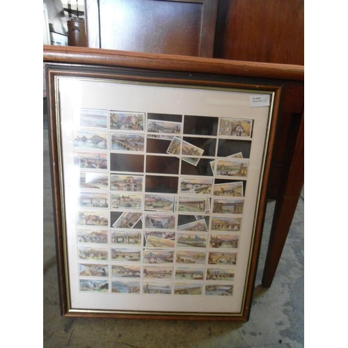 906 - Framed Cigarette Cards (Cracked Glass - Requires Attention)