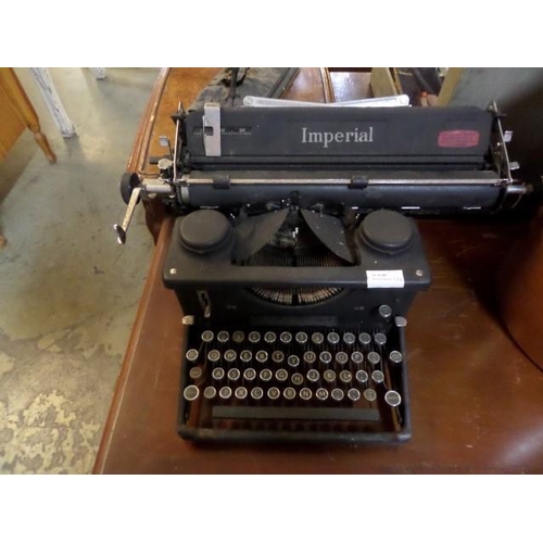 1006 - Antique Imperial Typewritter - ABC Business Machines Stamped