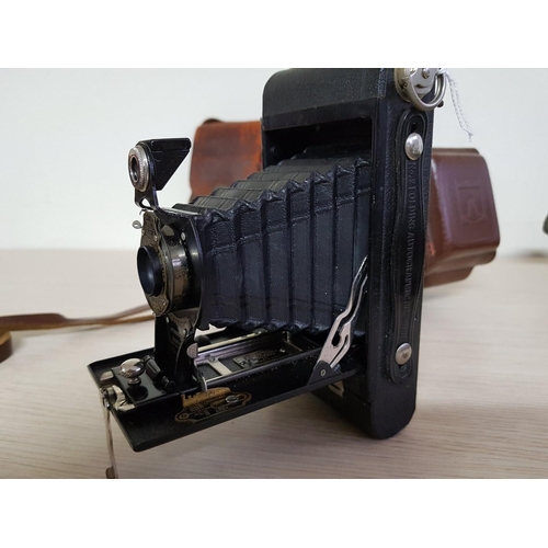 785 - Vintage Kodak Brownie No. 2 Folding / Bellows Camera with Case, Together with Vintage Photina Reflex... 