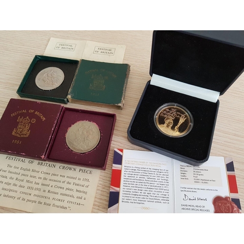 256 - London Mint Office .958 Silver Medal, Limited Edition 'Changing Face of Britain's Coinage' (28.28g) ... 