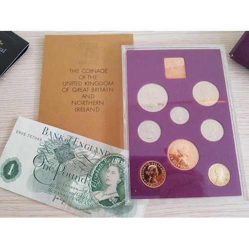 70 - Royal Mail Millennium Stamps and Coin in Pack, Together with Royal Mint uncirculated Coin Sets: Embl... 