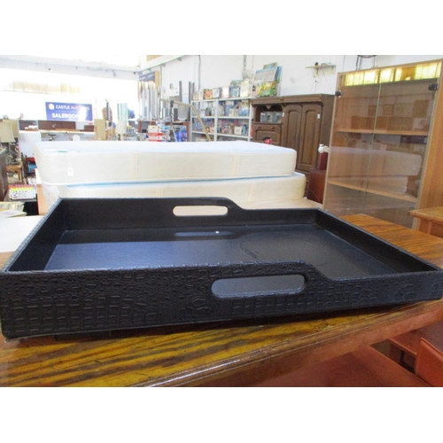 726 - Large Modern Leather Tray