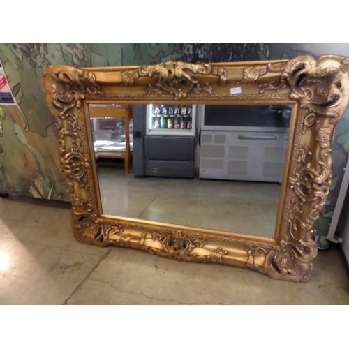 774 - Large Mirrror with Highly Ornate Wooden Frame