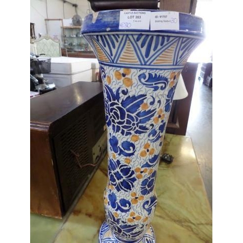 752 - Decorative Porcelain Ceramic Umbrella Stand ( 58cm x 21cm)