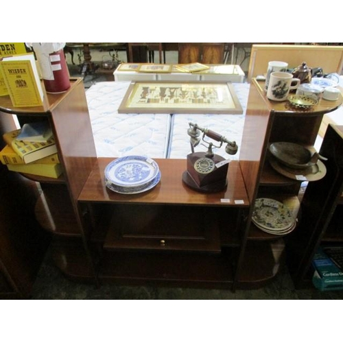 842 - Vintage Style TV Unit with Shelves in Each Side