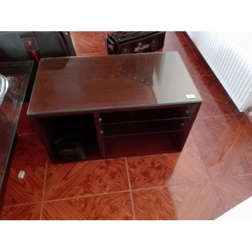 1032 - Small TV Unit with Glass Top