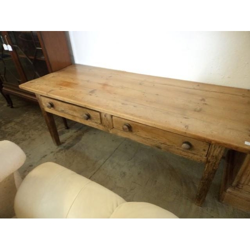 775 - Antique Woodem Farmhouse Table, Believed to Be Welsh