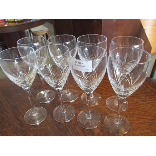 103 - Set of 8 x Crystal Wine Glasses