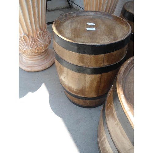 2056 - Decorative Barrel, Made from Cement