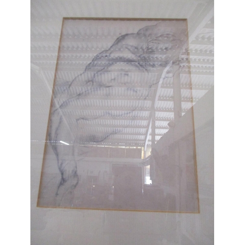 654 - Pair of Print of Sketch of the Human Body in Vintage Style Frame