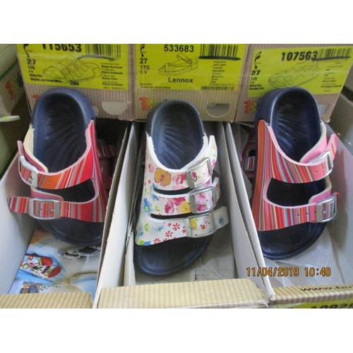 204 - 3 x Pairs of Birkis Shoes, Made in Germany, Children's, Sizes: 24, 25, New in Box, Various Colours &... 