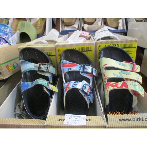 210 - 3 x Pairs of Birkis Shoes, Made in Germany, Children's, Sizes: 29, New in Box, Various Colours & Sty... 