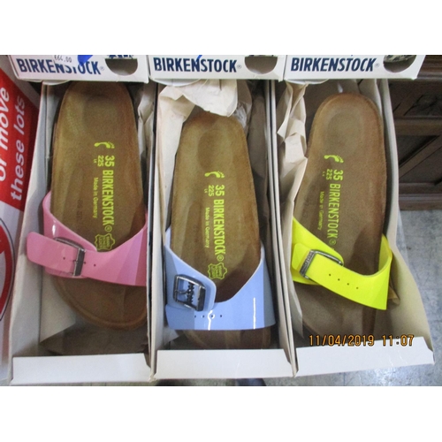 214 - 3 x Pairs of BIRKENSTOCK Shoes, Made in Germany, Ladies Sizes: 35, New in Box, Various Colours, Tota... 