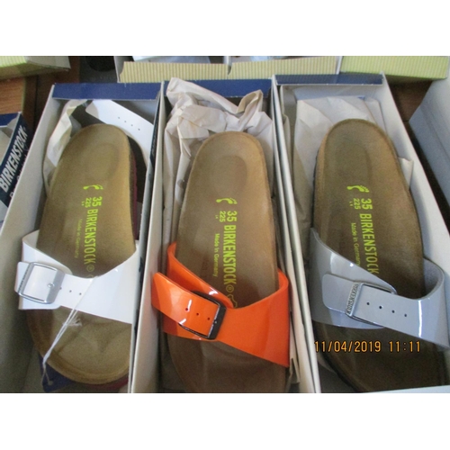 224 - 3 x Pairs of BIRKENSTOCK Shoes,  Made in Germany, Ladies, Sizes: 35, New in Box, Various Colours, To... 