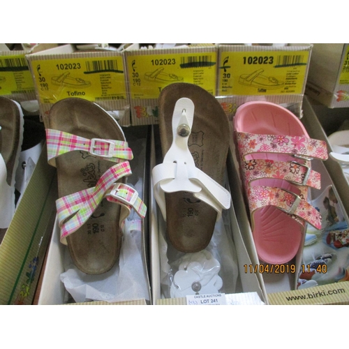 241 - 3 x Pairs of Birkis Shoes, Made in Germany, Children's, Sizes: 30, New in Box, Various Colours & Sty... 