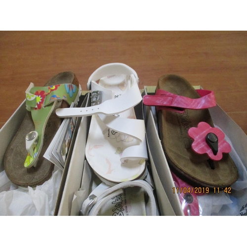 249 - 3 x Pairs of Birkis Shoes, Made in Germany, Children's, Sizes: 31, New in Box, Various Colours & Sty... 