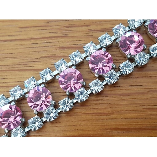 195 - Swarovski Crystal Elements 'Rose' Choker Necklace