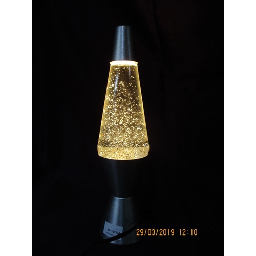 740 - Vintage Lava Lamp with Silver Glitter