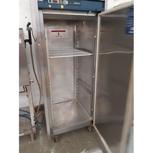 2309 - Williams Stainless Steel Upright/ Cabinet Commercial Freezer on Wheels