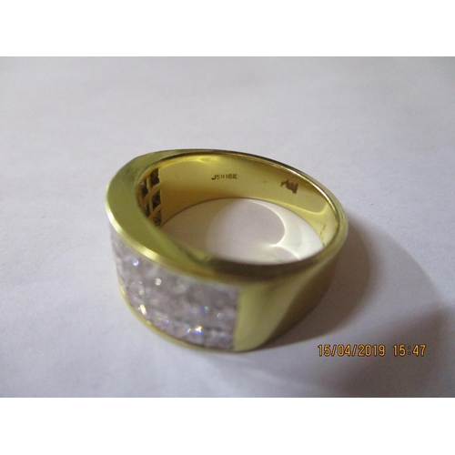 58 - 18ct Gold with 27 x Square cut Diamonds of approx. 3cts in total