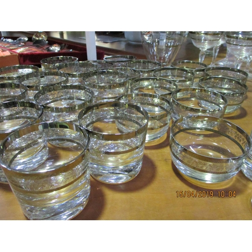 35 - Vintage style Glasses with Silver Plated Rim