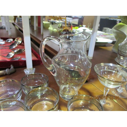 35 - Vintage style Glasses with Silver Plated Rim