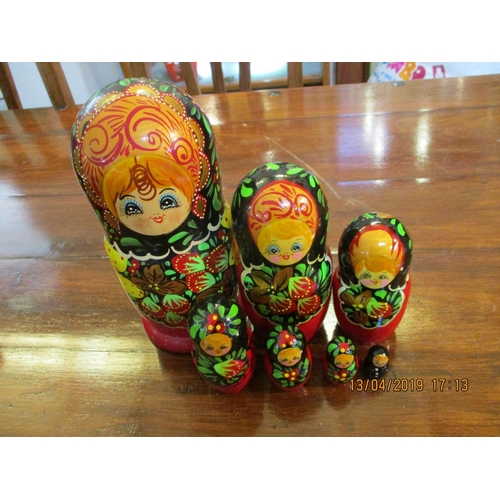 64 - 'Matroshki' Russian Wooden Dolls