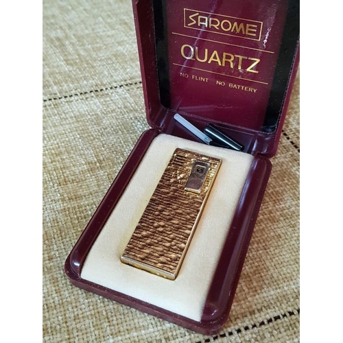 26 - Sarome CP-II Gold Colour Lighter in Case