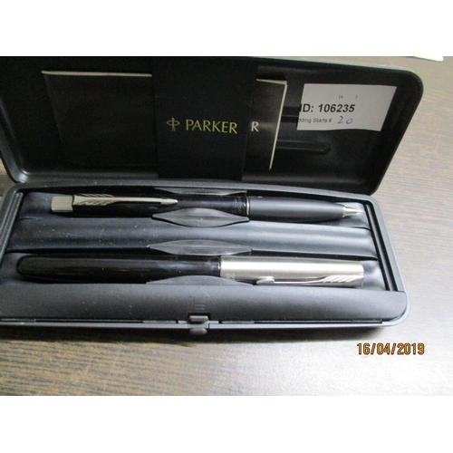 14 - ''Parker'' Pen Set in Case