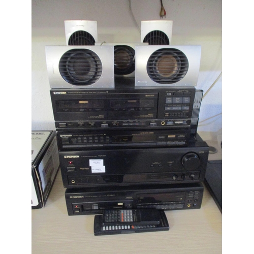 813 - Pioneer Staking HiFi System with 5 x SP - -SP40 Pioneer Speakers AV Surround Amplifier VSA - 303 Mul... 