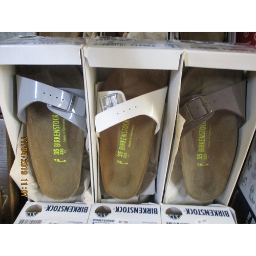 411 - 3 x Pairs of BIRKENSTOCK Shoes, Made in Germany, Ladies, Sizes: 35, New in Box, Various Colours, Tot... 
